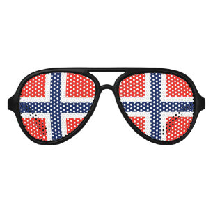 Lunettes De Fête Aviateur La Norvège