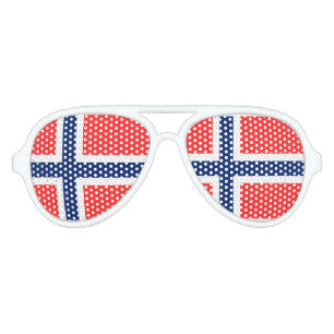 Lunettes De Fête Aviateur La Norvège