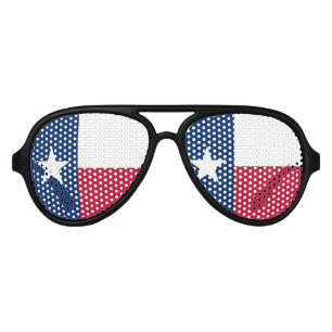 Lunettes De Fête Aviateur La partie de drapeau du Texas ombrage les verres