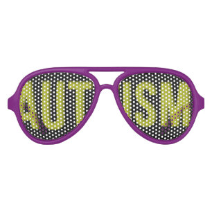 Lunettes De Fête Aviateur L'aviateur adulte de conscience ombrage le pourpre