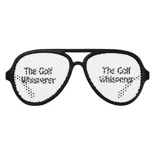 Lunettes De Fête Aviateur le chuchotement de golf