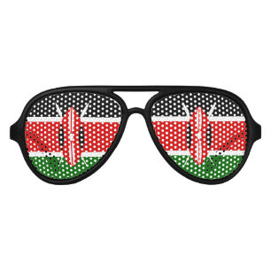 Lunettes De Fête Aviateur Le Kenya