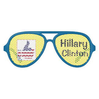 Lunettes De Fête Aviateur Les nuances d'Hillary Clinton avec l'inscription