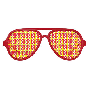 Lunettes De Fête Aviateur Les teintes de la fête d'obession de HotDog. Lunet