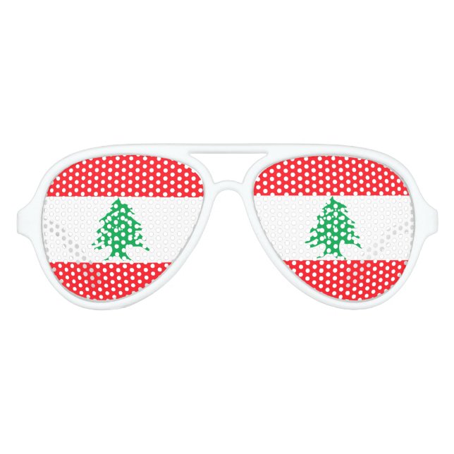 Lunettes De Fête Aviateur Liban (Devant)