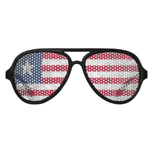 Lunettes De Fête Aviateur Libéria
