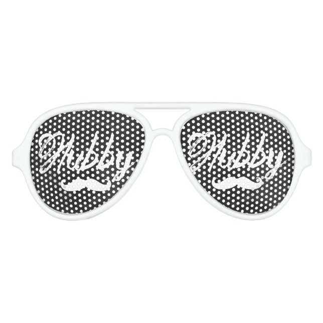 Lunettes De Fête Aviateur M. Mustache marié récemment Groom Honeymoon hubby (Devant)