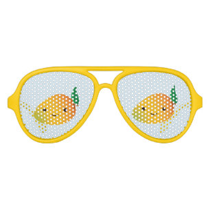 Lunettes De Fête Aviateur Mangue de sourire mignonne de Kawaii