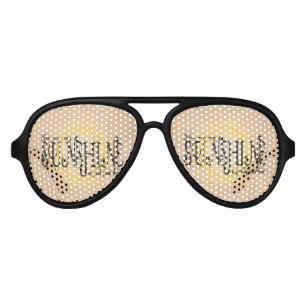 Lunettes De Fête Aviateur Mon soleil sur la toile de jute
