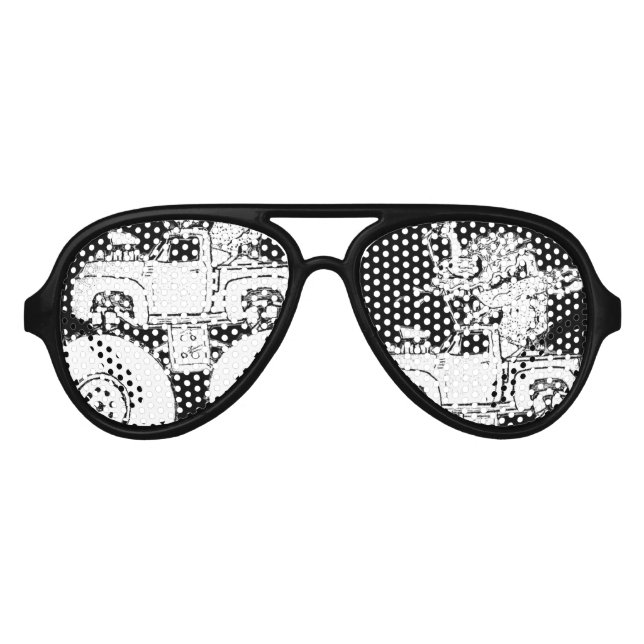 Lunettes De Fête Aviateur Monster Monster Sun Shades (Devant)