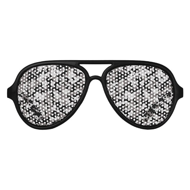 Lunettes De Fête Aviateur Motif de camouflage gris militaire (Devant)