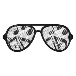 Lunettes De Fête Aviateur Musique de feuille Artsy