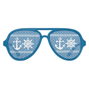 Lunettes De Fête Aviateur Nuances nautiques de partie
