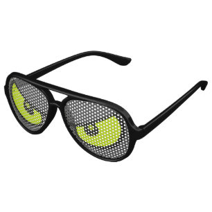Lunettes De Fête Aviateur Oeil de chat en colère, drôle de dessin animé v