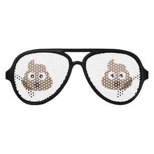 Lunettes De Fête Aviateur Oh Poo Emoji