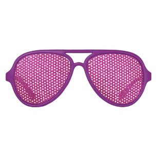 Lunettes De Fête Aviateur Parties scintillant rose magenta