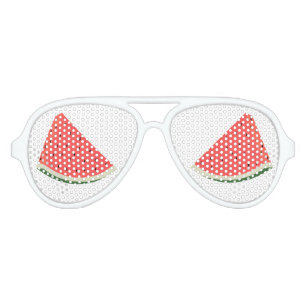 Lunettes De Fête Aviateur Pastèque savoureuse - Sucrée
