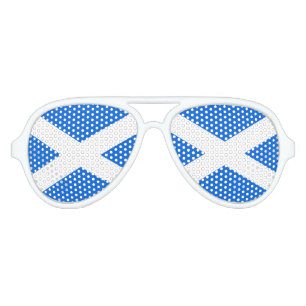 Lunettes De Fête Aviateur Pavillon écossais