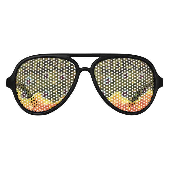 Lunettes De Fête Aviateur Pêche à la mouche de l'omble de fontaine (Devant)