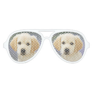 Lunettes De Fête Aviateur peinture spectaculaire de chien