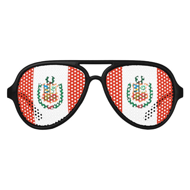 Lunettes De Fête Aviateur Pérou (Devant)