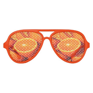 Lunettes De Fête Aviateur Photographie d'oranges