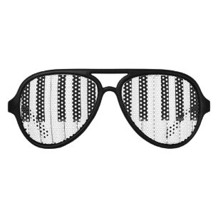 Lunettes De Fête Aviateur Piano Man