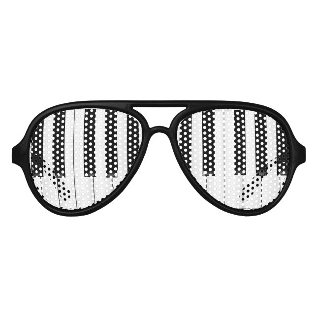 Lunettes De Fête Aviateur Piano Man (Devant)