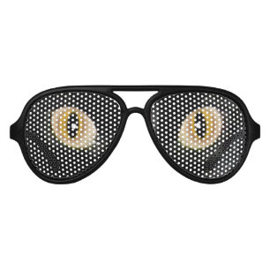 Lunettes De Fête Aviateur Plots réflectorisés noirs authentiques