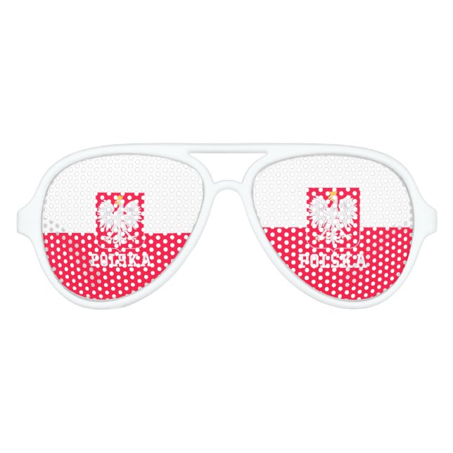 Lunettes De Fête Aviateur Pologne (Devant)