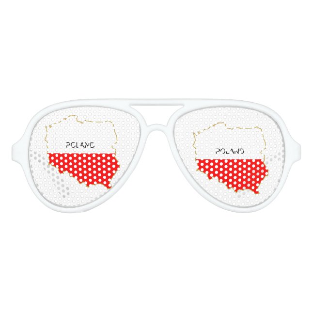 LUNETTES DE FÊTE AVIATEUR POLOGNE (Devant)