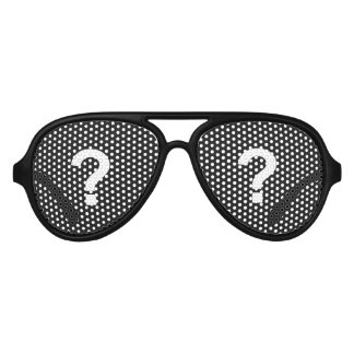 Lunettes De Fête Aviateur Question Mark Sunglasses - 12
