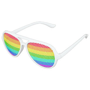 Lunettes De Fête Aviateur Rainbow LGBT Pride Adult Aviator