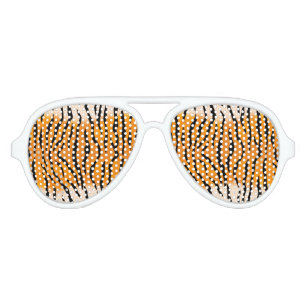 Lunettes De Fête Aviateur Rayures sauvages de tigre