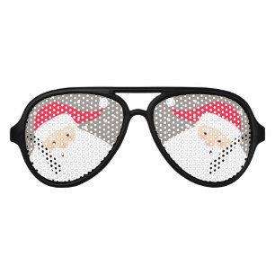 Lunettes De Fête Aviateur Santa Claus