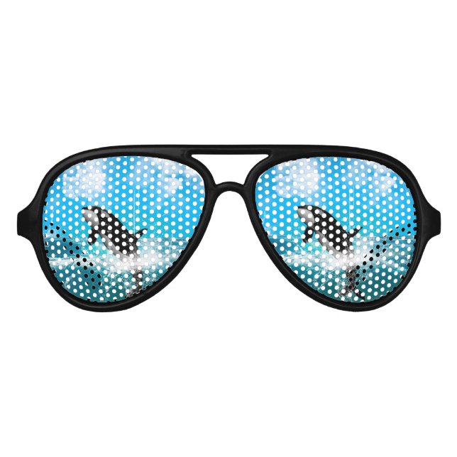 Lunettes De Fête Aviateur Saut à l'Orca (Devant)