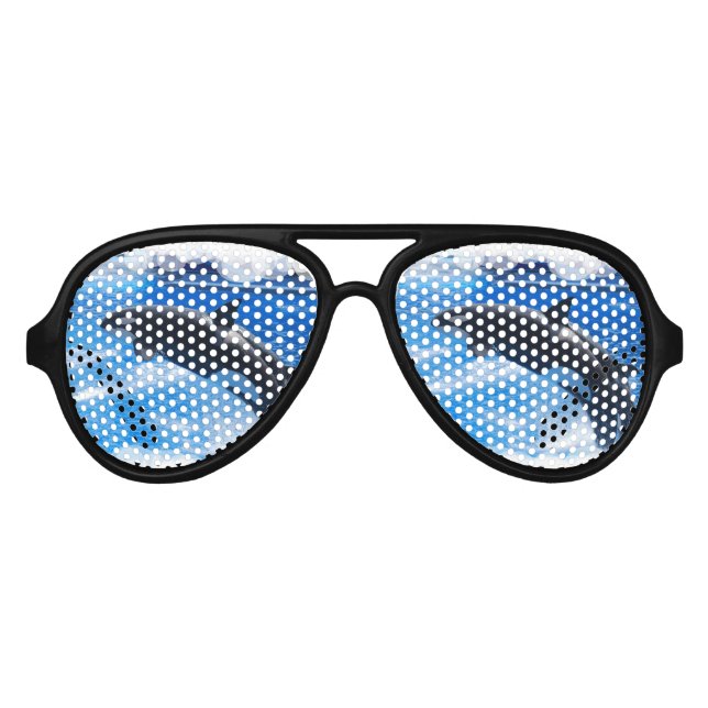 Lunettes De Fête Aviateur Sauter Orca Whale (Devant)