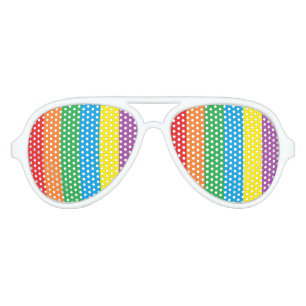 Lunettes De Fête Aviateur Shades de la partie arc-en-ciel