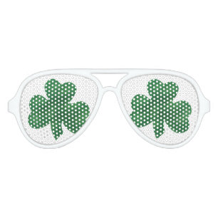 LUNETTES DE FÊTE AVIATEUR SHAMROCK IRLANDAIS