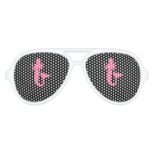 Lunettes De Fête Aviateur Sirène Eyes_Life de Glow_Pink d'océan de la part