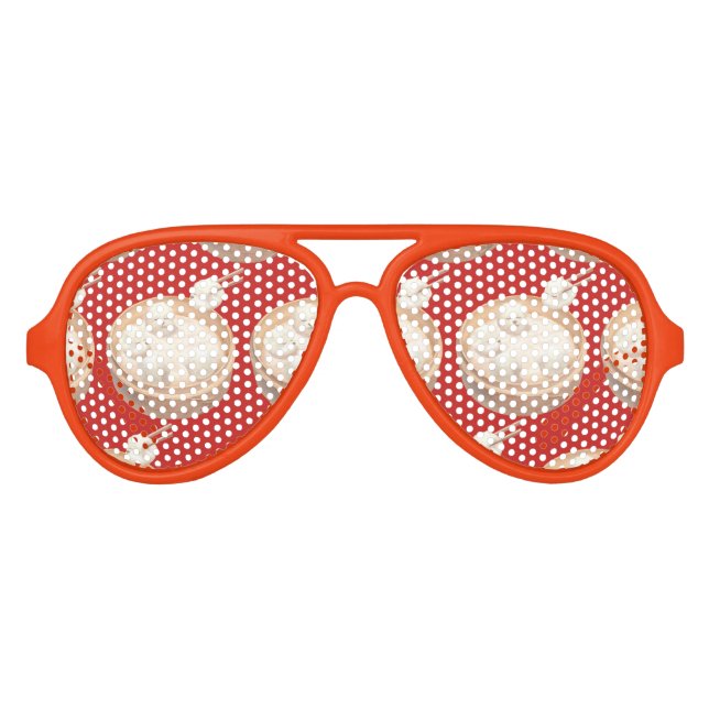 Lunettes De Fête Aviateur Smile Dog - Xiao Long Bao Délice (Devant)