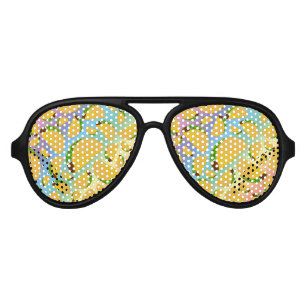 Lunettes De Fête Aviateur Tacos d'arc-en-ciel