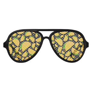 Lunettes De Fête Aviateur Tacos noirs