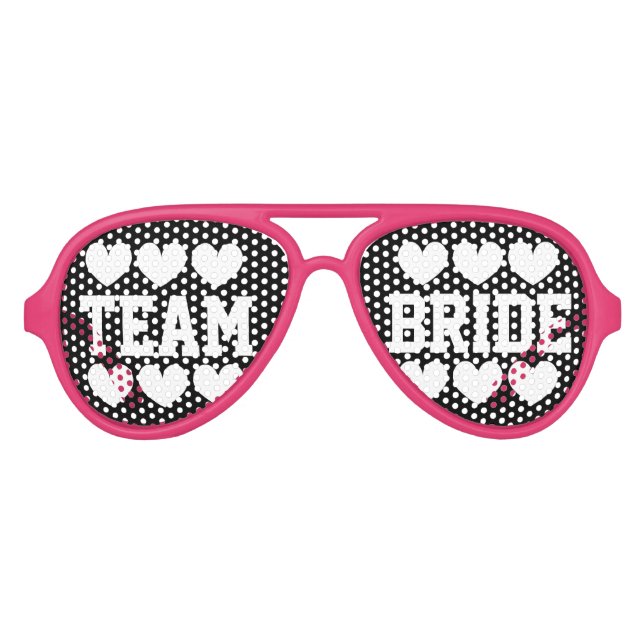 Lunettes De Fête Aviateur Teintes de la fête de mariée de l'équipe (Devant)