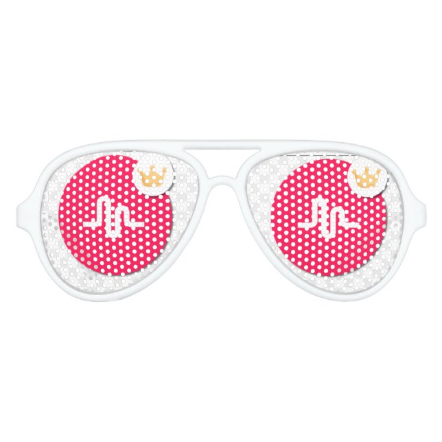 Lunettes De Fête Aviateur Teintes musicales.ly (Devant)