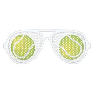 Lunettes De Fête Aviateur Tennis Balls Party Shades
