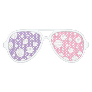 Lunettes De Fête Aviateur Tons de la fête des Spots violets/roses