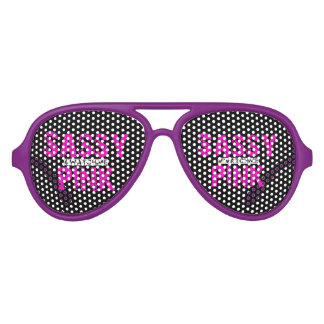 Lunettes De Fête Aviateur Tons rose sassy