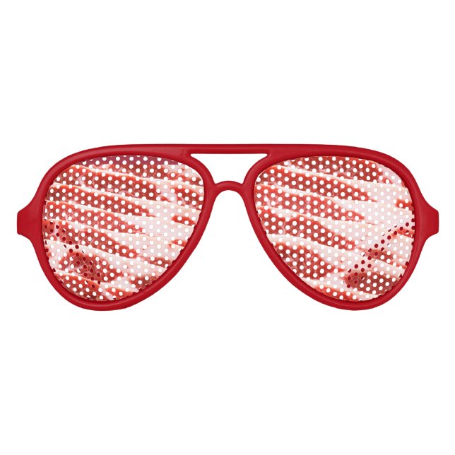 Lunettes De Fête Aviateur tout ce que je vois c'est du bacon (Devant)