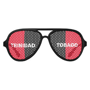 Lunettes De Fête Aviateur Trinité-et-Tobago à deux couleurs
